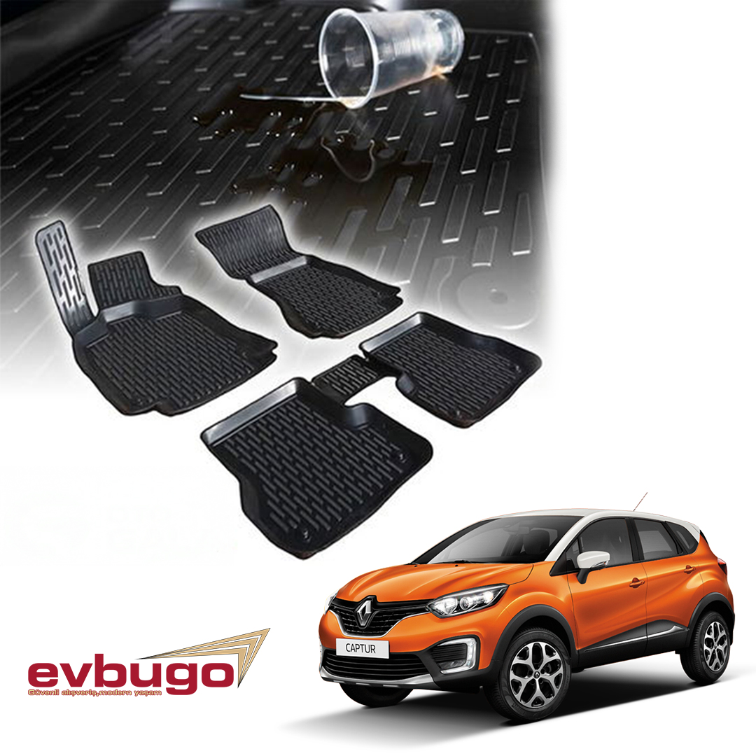 3D PASPAS SİYAH RENAULT CAPTUR 2013--2019
